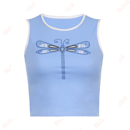 shoulder strap sleeveless tank top